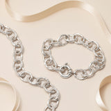 Chunky link bracelet and necklace