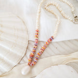 Spiny Oyster Shell and Pearl necklace