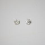 Sterling Silver Puddle Stud Earrings