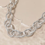 Chunky link necklace in water
