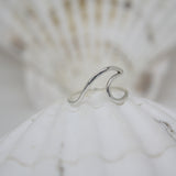 Silver ring on shell 